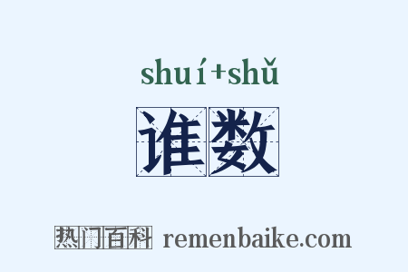 谁数是什么意思的图片